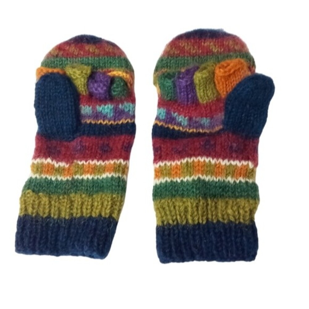 Newari Wool Fingerless Gloves